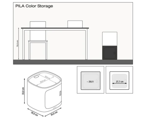 Lechuza PILA Color Storage Módulo Contenedor Apilable