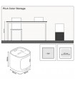 Lechuza PILA Color Storage Módulo Contenedor Apilable