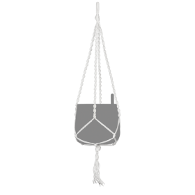 Lechuza Colgador De Maceta Suspendida Yula Macrame