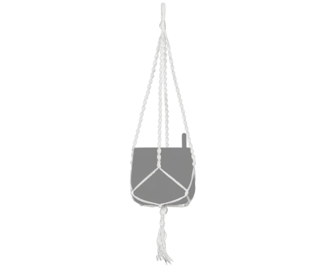 Lechuza Colgador De Maceta Suspendida Yula Macrame