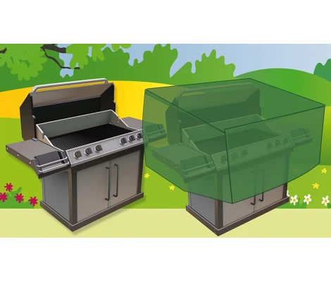 Funda Protectora Impermeable Para Barbacoa Rectangular