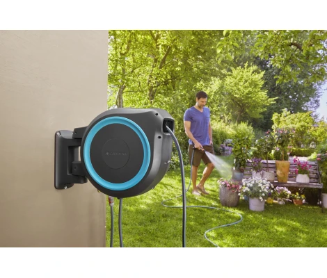 Gardena Portamanguera De Pared RollUp M/L 25 m