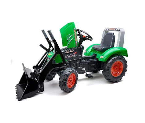 FALK Retroexcavadora Verde De Pedales Supercharger