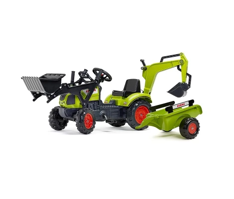 FALK Pala Mixta Claas Con Excavadora y Remolque