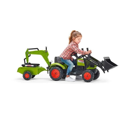 FALK Pala Mixta Claas Con Excavadora y Remolque