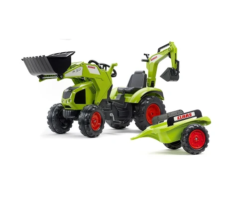 FALK Pala Mixta Claas Con Excavadora y Remolque