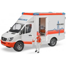 Bruder Ambulancia Mercedes Benz Con Sanitario