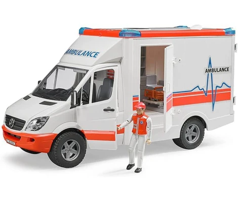 Bruder Ambulancia Mercedes Benz Con Sanitario