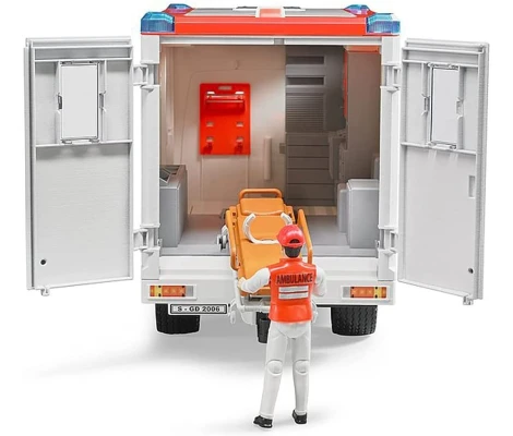 Bruder Ambulancia Mercedes Benz Con Sanitario