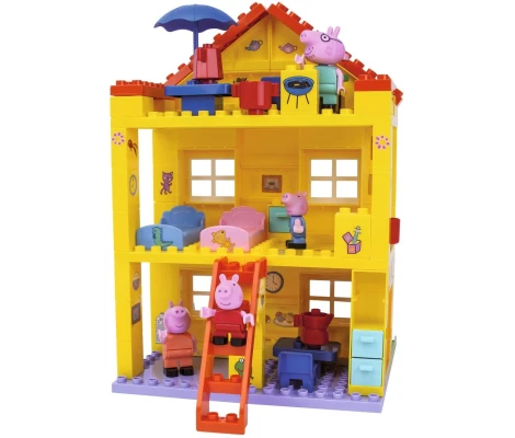 Casita De Peppa Pig Bloques De Construcción 107 Piezas