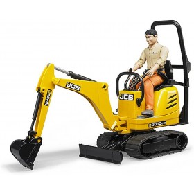Bruder Microexcavadora JCB 8010 CTS y Obrero