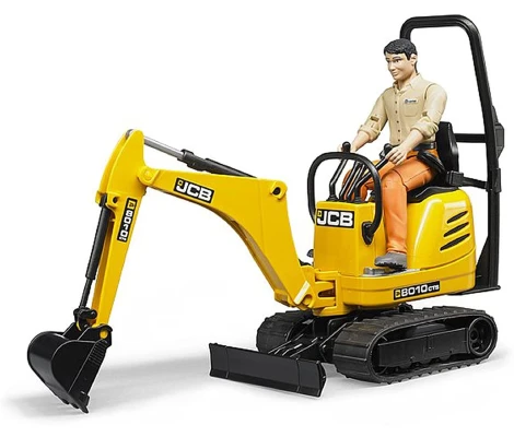 Bruder Microexcavadora JCB 8010 CTS y Obrero