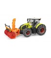 Bruder Tractor Class Axion 950 Con Cadenas De Nieve y  Quitanieves