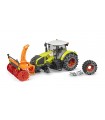Bruder Tractor Class Axion 950 Con Cadenas De Nieve y  Quitanieves