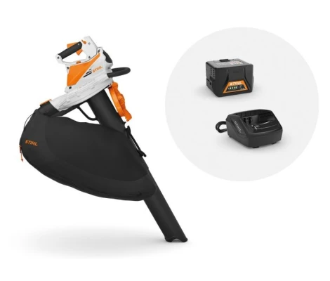 STIHL Soplador Picador Aspirador SHA 56 Con Batería AK 20 y Cargador AL 101