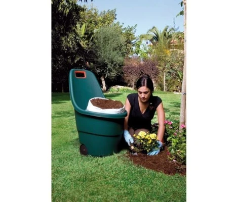 Keter Cubo Multiusos Con Ruedas Easy Go 60 L Color Verde