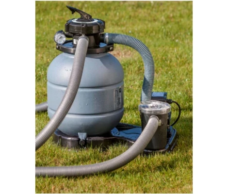 Gre Piscina Desmontable Groenlandia Circular Acero Ø 350 x 132 cm KITPR358N