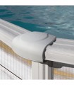 Gre Piscina Desmontable Groenlandia Circular Acero Ø 350 x 132 cm KITPR358N