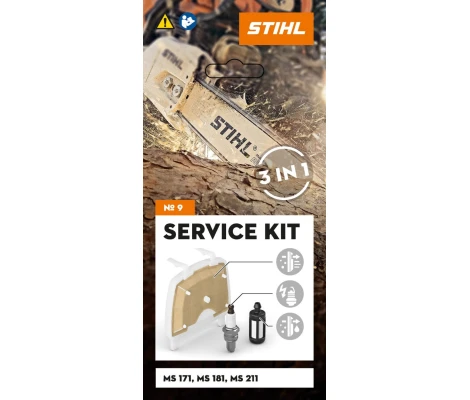 STIHL Kit De Mantenimiento 9 Para Motosierras De Gasolina MS 171, MS 181 y MS 211