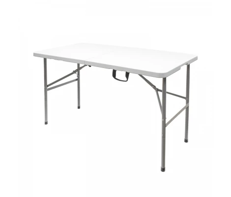Mesa Plegable Rectangular HDPE 122x61x74 Cm Color Blanco
