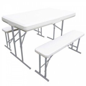 Conjunto Plegable Mesa Con 2 Bancos