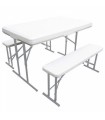 Conjunto Plegable Mesa Con 2 Bancos