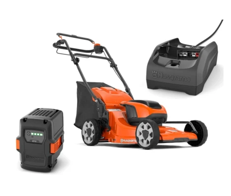 Husqvarna Kit Cortacésped LC 142iS Con Batería BLi20 4,0Ah y Cargador C80