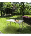 Mesa Plegable Rectangular HDPE 122x61x74 Cm Color Blanco