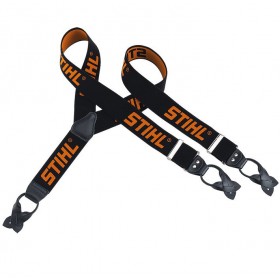 STIHL Tirantes Elásticos Negro/Naranja