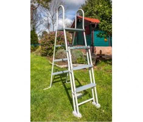 Gre Piscina Fidji Elevada Redonda De Acero Blanca Ø240 x 120 cm