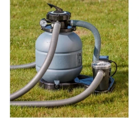 Gre Piscina Fidji Elevada Redonda De Acero Blanca Ø240 x 120 cm