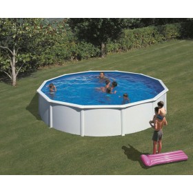 Gre Piscina Fidji Redonda De Acero Blanca Ø550 x 120 cm