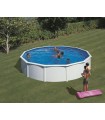 Gre Piscina Fidji Redonda De Acero Blanca Ø550 x 120 cm