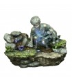 Fuente Estanque Niño Con Perro 80x49x54 cm