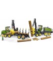 Bruder Cosechadora John Deere 1270G Con 1 Tronco De Árbol