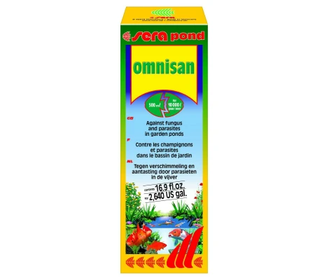 Sera Pond Omnisan Acondicionador De Agua Contra Hongos y Parásitos 500 ml