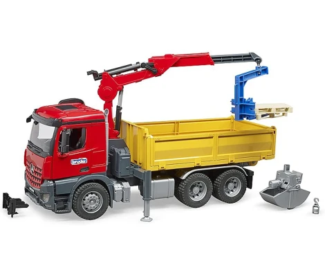 Bruder Camión De Construcción Mercedes Benz Arocs Con Grúa