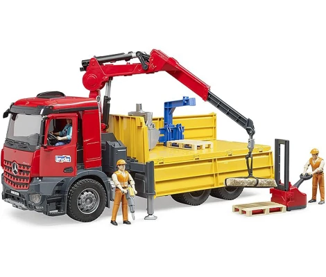 Bruder Camión De Construcción Mercedes Benz Arocs Con Grúa