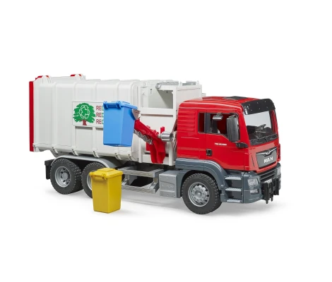 Bruder Camión De Basura MAN TGS Con Cargador Lateral