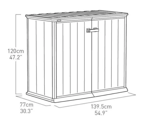 Keter Cobertizo De Jardín Patio Store Duotech 1000 litros