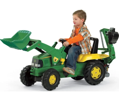 Rolly Toys Retroexcavadora Con Pedales John Deere