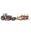 Bruder Massey Ferguson 7480 Con Cargador Frontal y Remolque