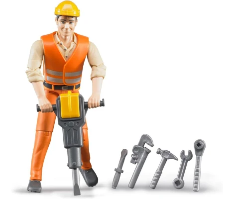 Trabajador De La Construcción Con Accesorios Bruder Bworld
