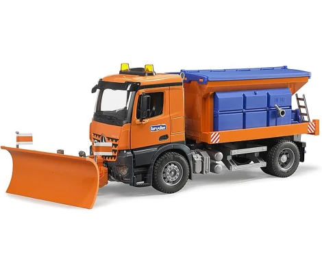 Bruder Camión MB Arocs Servicio Invierno Con Pala Niveladora