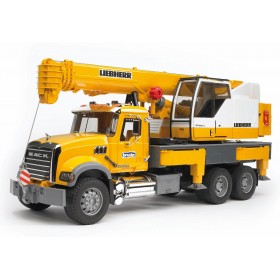 Bruder Camión Mack Con Grua Telescópica Liebherr
