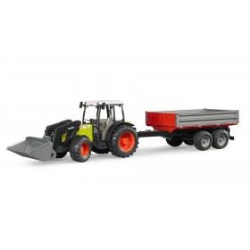 Bruder Claas Nectis 267 F Con Cargador y Remolque