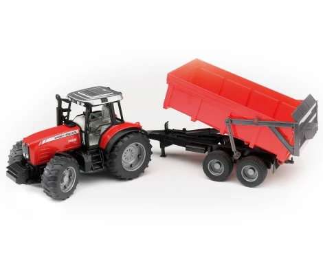 Bruder Massey Ferguson 7480 Con Remolque De Volquete