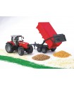 Bruder Massey Ferguson 7480 Con Remolque De Volquete