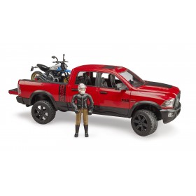 Bruder Todoterreno RAM 2500 Power Wagon Con Motocicleta Ducati y Piloto