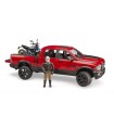 Bruder Todoterreno RAM 2500 Power Wagon Con Motocicleta Ducati y Piloto
